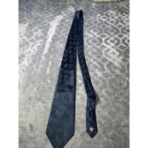 The Men's Store neck tie blue polyester business professional